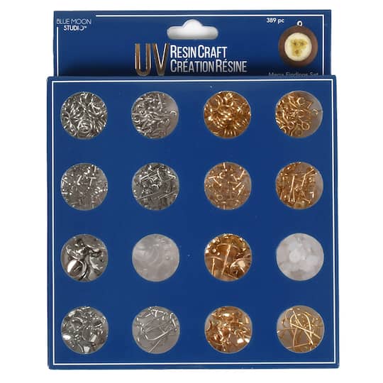 6 Pack: Blue Moon Studio™ UV Resin Craft Mega Findings Set